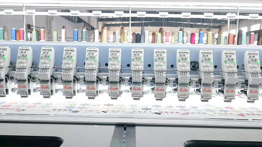 High Speed 30 Heads Flat Embroidery Machine