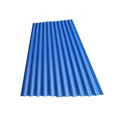 Pprepintado PPG plástico PE PVC Color recubierto Galvalume Alugalvanized Corrugated Chapa de acero para techos