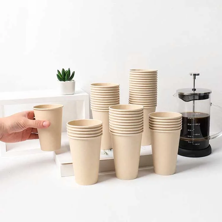 Venta en caliente Venta al por mayor desechable 300GSM+18PE Café de una pared uso de bebidas Vaso de papel