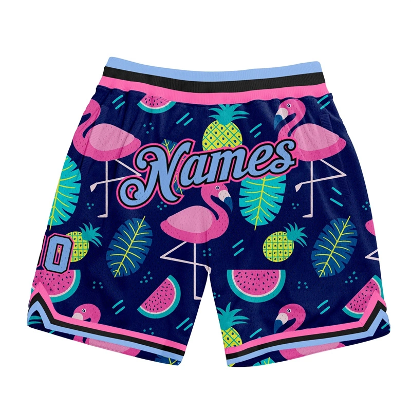 Shorts de basketball en polyester personnalisés pour la course estivale respirante et la remise en forme.