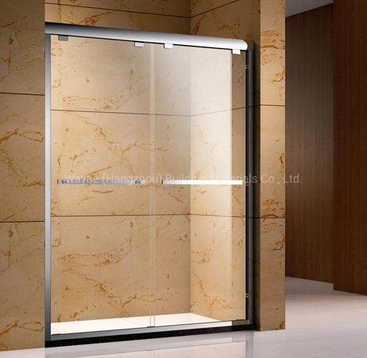 Black Matt Design Aluminium Simple Shower Room with Sliding Glass Door Tempered Glass with BS6206 En12150 Certificate From Original Factory Direct Good Price