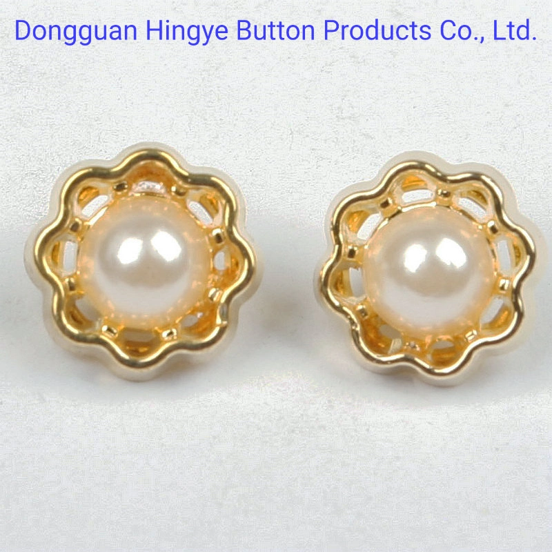 Plastic Button ABS Plated Button Gold Color ABS Sewing on Jeans Shank Button for Shirt Accessories