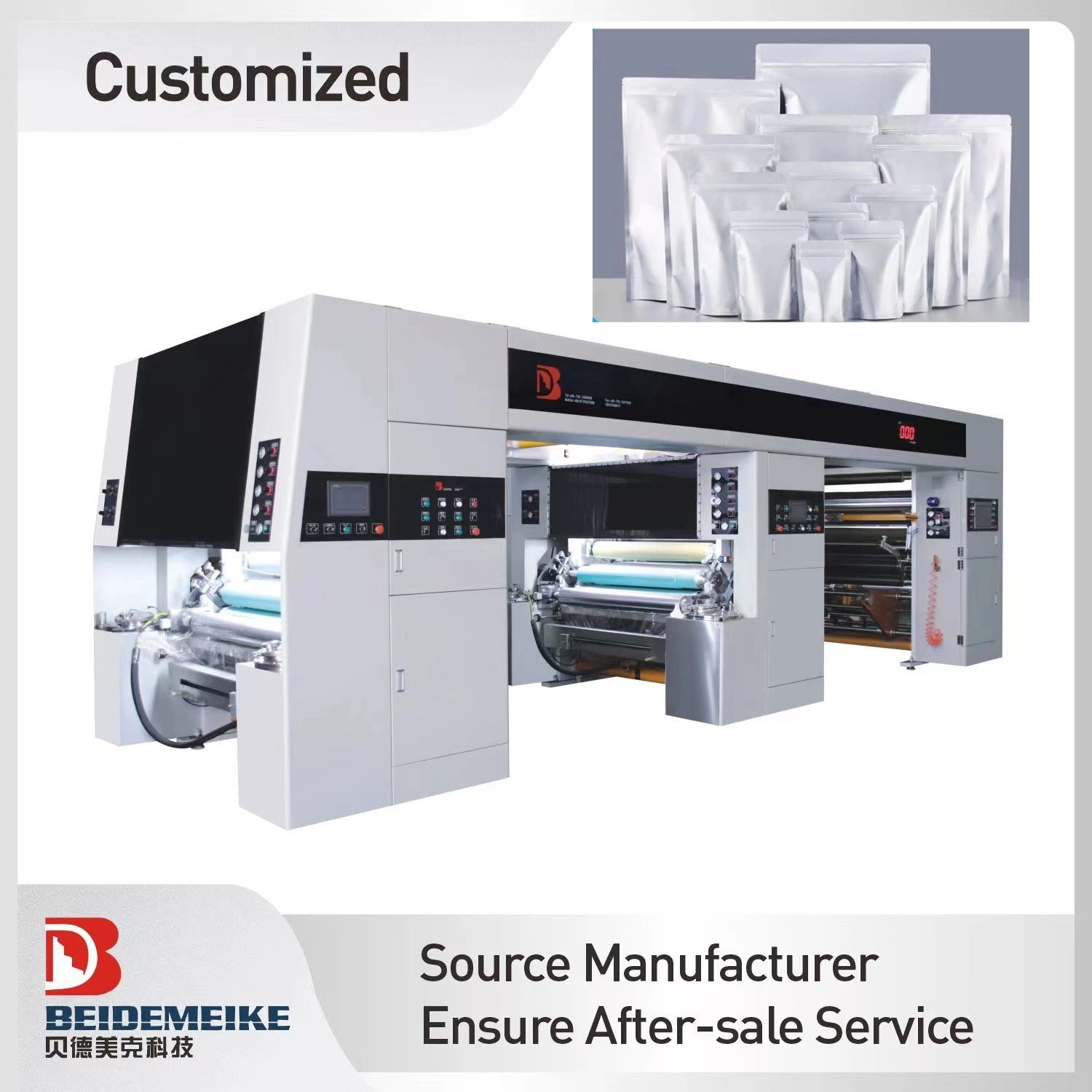 Three-in-One Solvent Less Lamination Machine for Aluminium Film