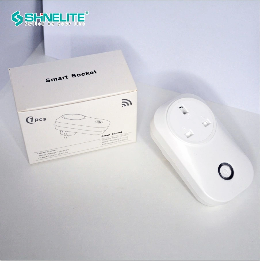 Fast Delivery WiFi Power Electrical Plug and Socket Work with Tuya APP Smart Life