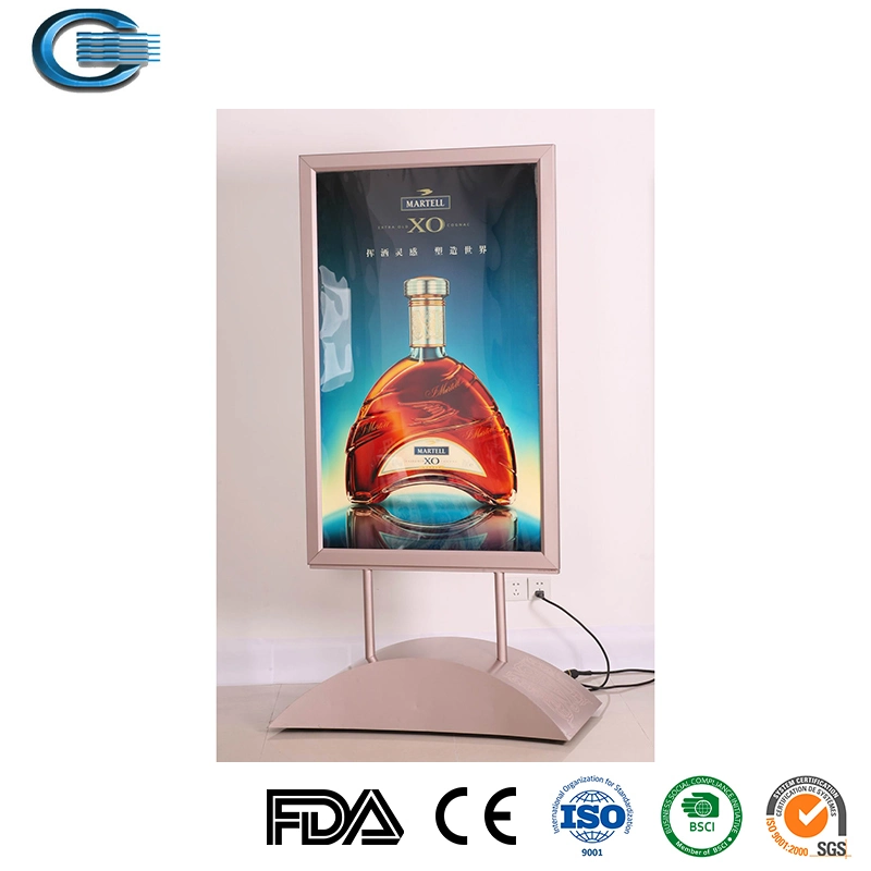 LED Huasheng Tecido Tensão Lightboxes Exibir para a exposição