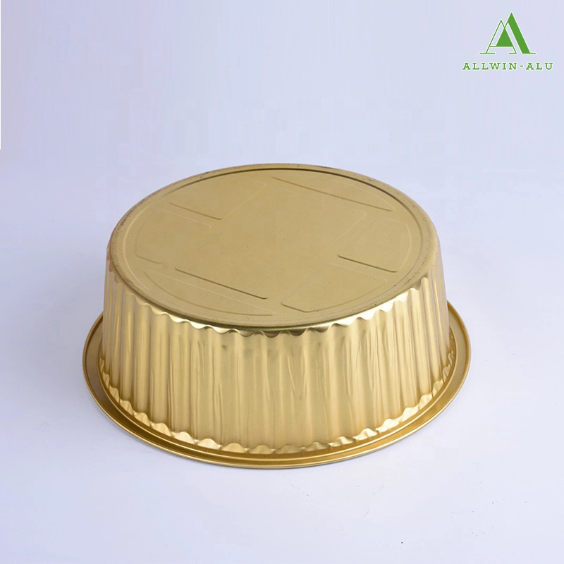 Factory Direct Sale Kitchen Use Disposable Good Price Color Aluminum Foil Wrinkle Container Disposable Products Cake Cup Food Packaging