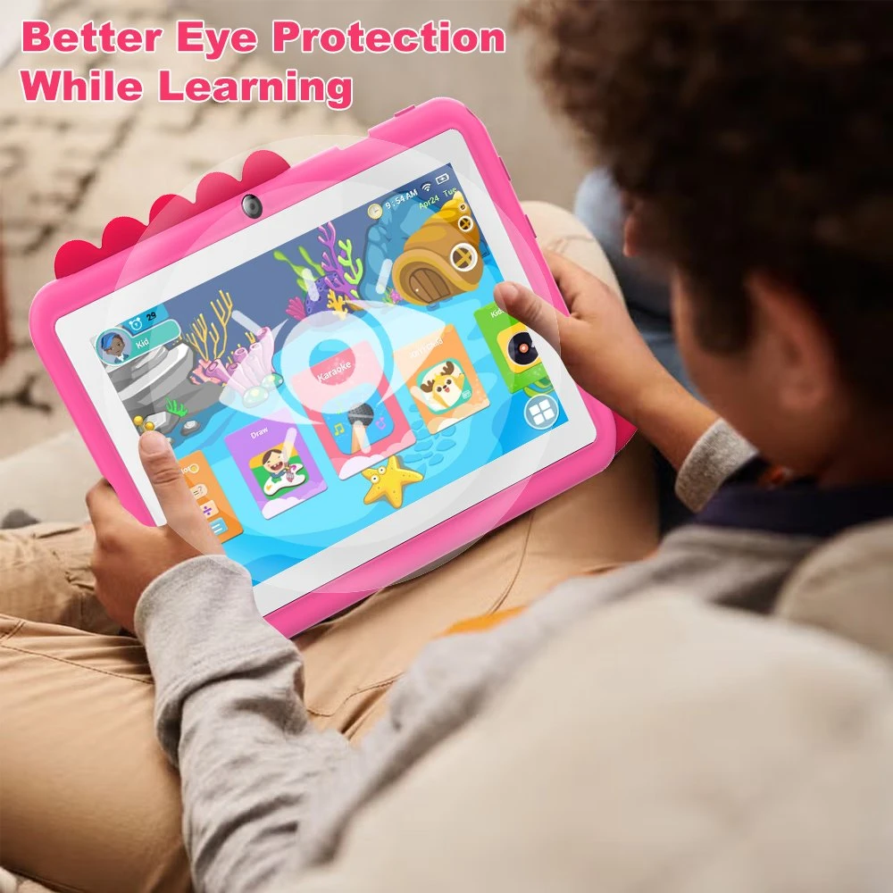 Android 7 Inch Customize Educational Kids Tablet PC Android 5 Kids Games Tablet PC for Christmas Gifts