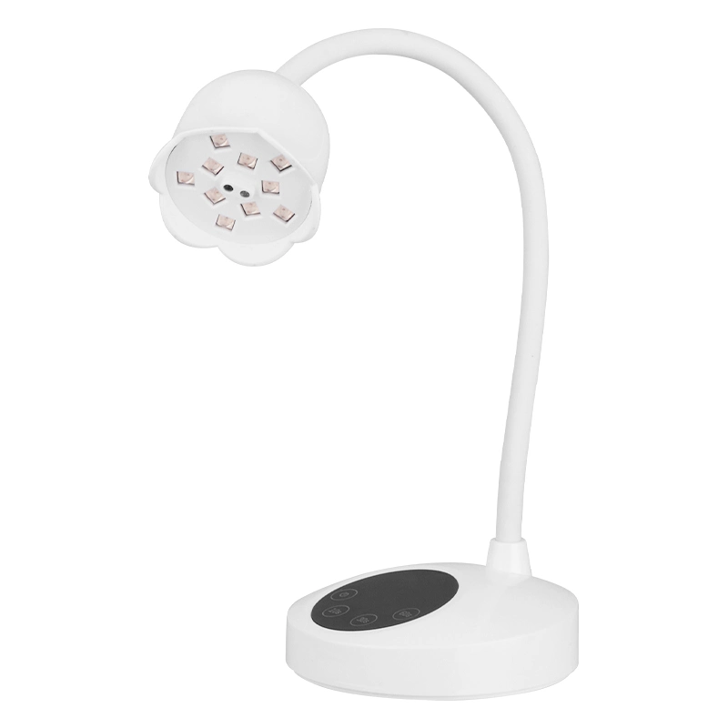 Wiederaufladbare LED-Flash-Kuren-Lampe Gel Nägel schnell trocknende Schwanenhälse 20W UV-Lampe für Nail Salon Home