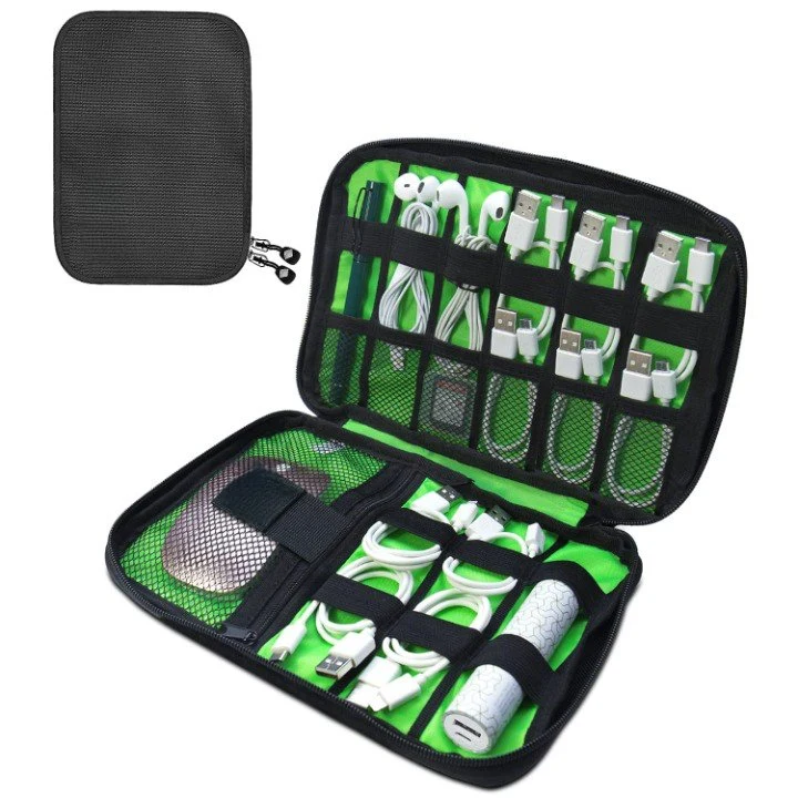 Portable Travel Electronics Organizer Cord Tech Bag Cable Case Charger Box