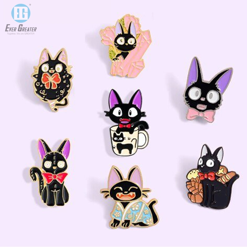 China Manufacturer Funny Metal Pin Badge Logo Personalized Custom Dog Anime Soft Enamel Lapel Button Pins for Bag Hats