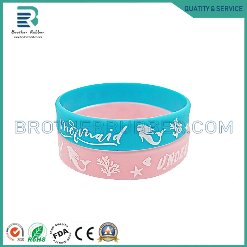 Custom Wrist Band Bracelet Rubber Silicon Wristbands with Message or Logo