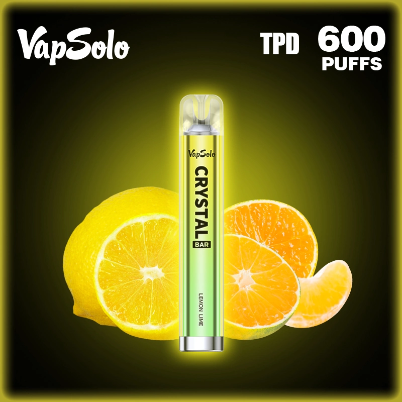 2 ml de jus 20 mg Nictoine LED Light up 600 Puffs Bar Stylo jetable Crystal Vape DPT dispositif jetable une fois perdu Stylo vapeur Mary