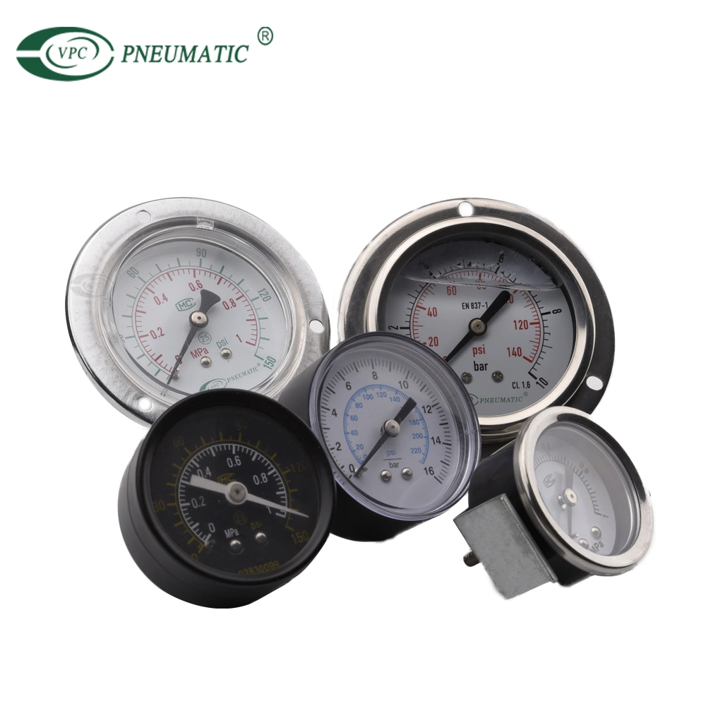 Accurate and Durable Stainless Steel Air Pressure Gauge with Oil