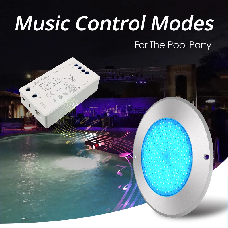 Hotook patentierte WiFi Control Light für Pool Nische ersetzen IP68 SS316 Edelstahl Kunstharz gefüllt 18W LED-Leuchten unter Wasser