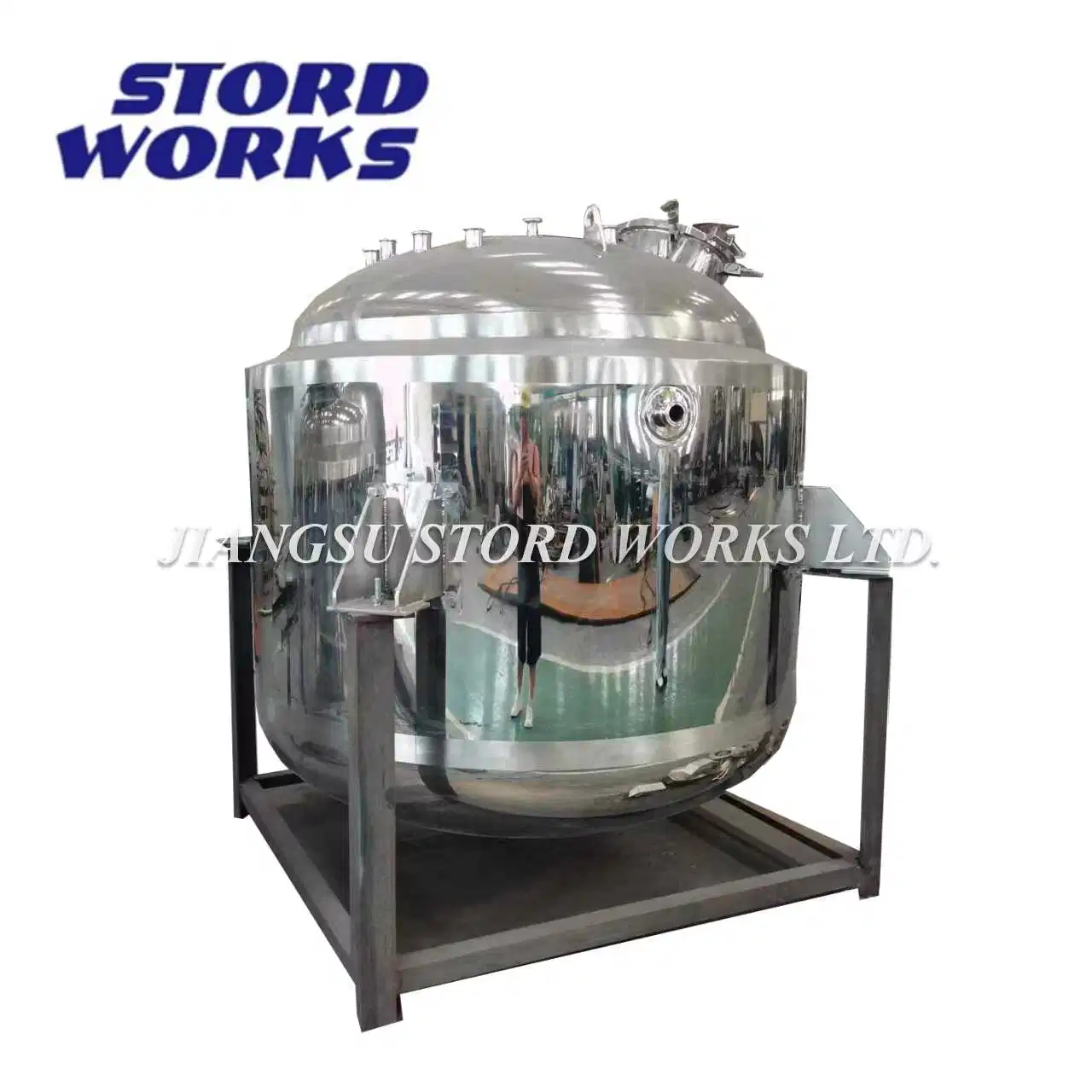Stainless Steel Tank Mixer Double Jacketed Mixing Tank Stainless Steel Vacuum Agitator Mixer