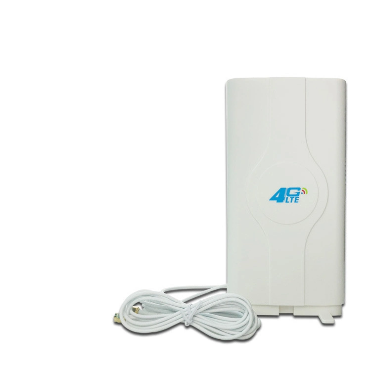 هوائي 3G 4G LTE من الجيل الثالث هوائي اللوحة الداخلية المحمولة 700~2600ميجاهرتز 88 ديسيبل هوائي لوحة MIMO Tuscine + 2 متر لسماير SMA CRC9 Ts9 Male Connector Booster