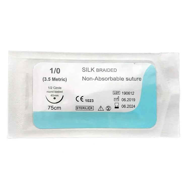 Disposable Absorbable Surgical Suture with Needle Polyglycolic Acid