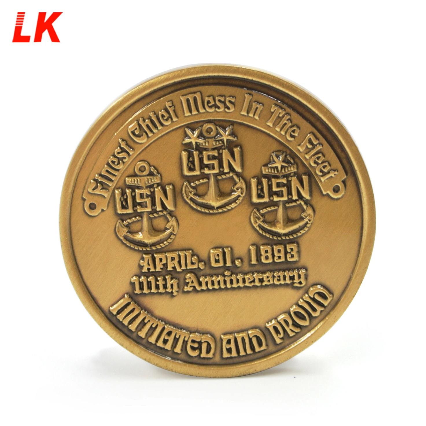 Custom Logo on 2 Sides Coin Bronze Souvenir Warrior Coin