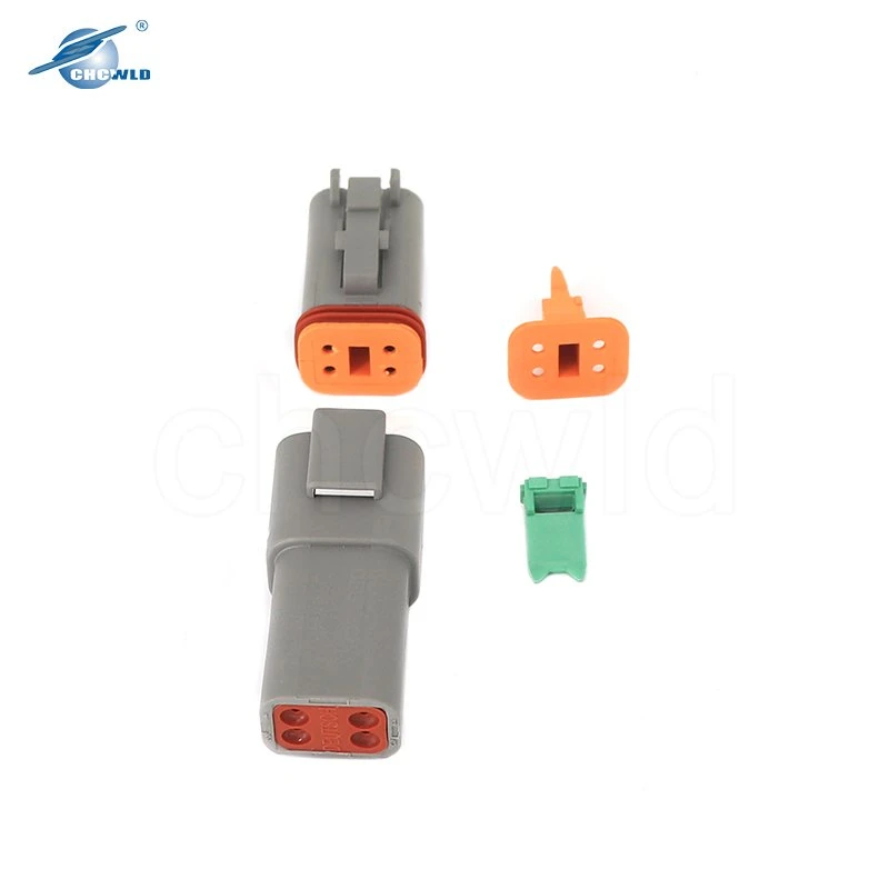 Alta cuantificación serie Dt Auto impermeable Dt04-2p 3p 4p 6p 8P 12p Dt04-2s 3s 4s 6s 8s 12s Deutsch Automotive Conector