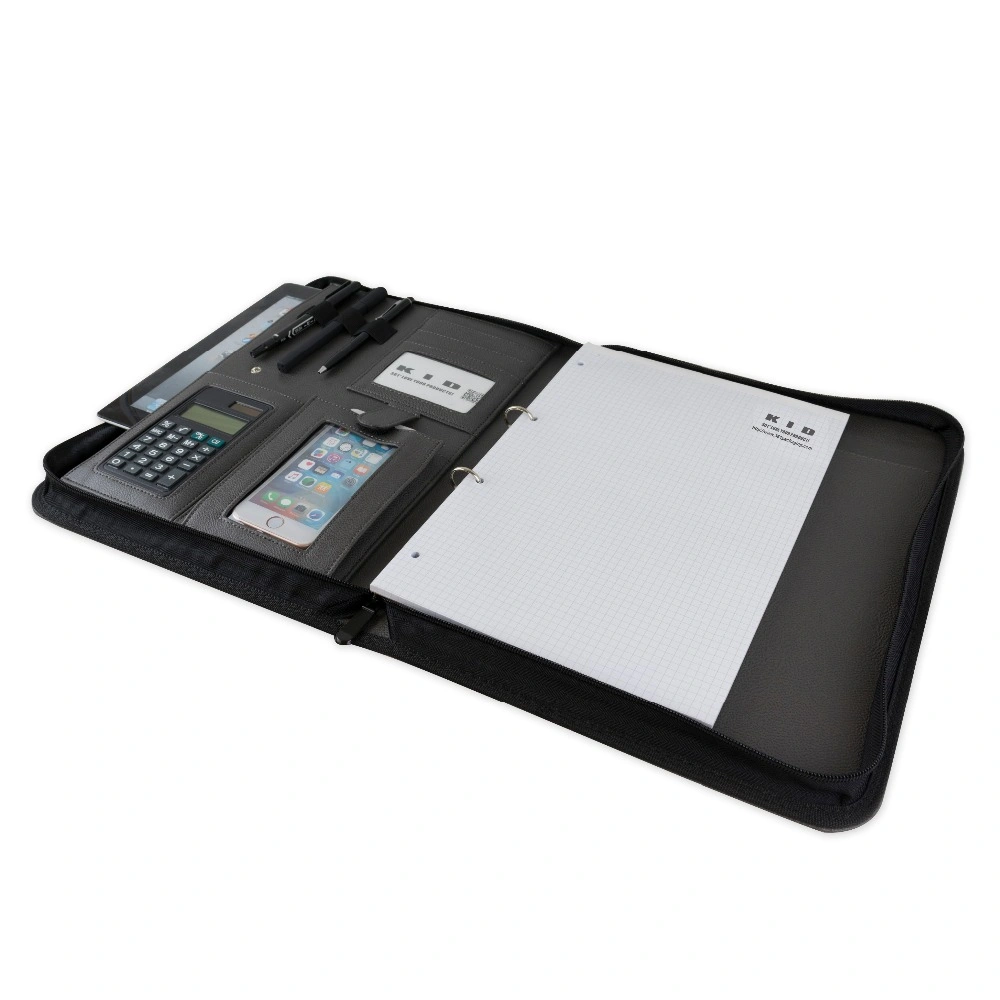 Custom High quality/High cost performance  Conference Padfolio A4 Business Leather Portfolio
