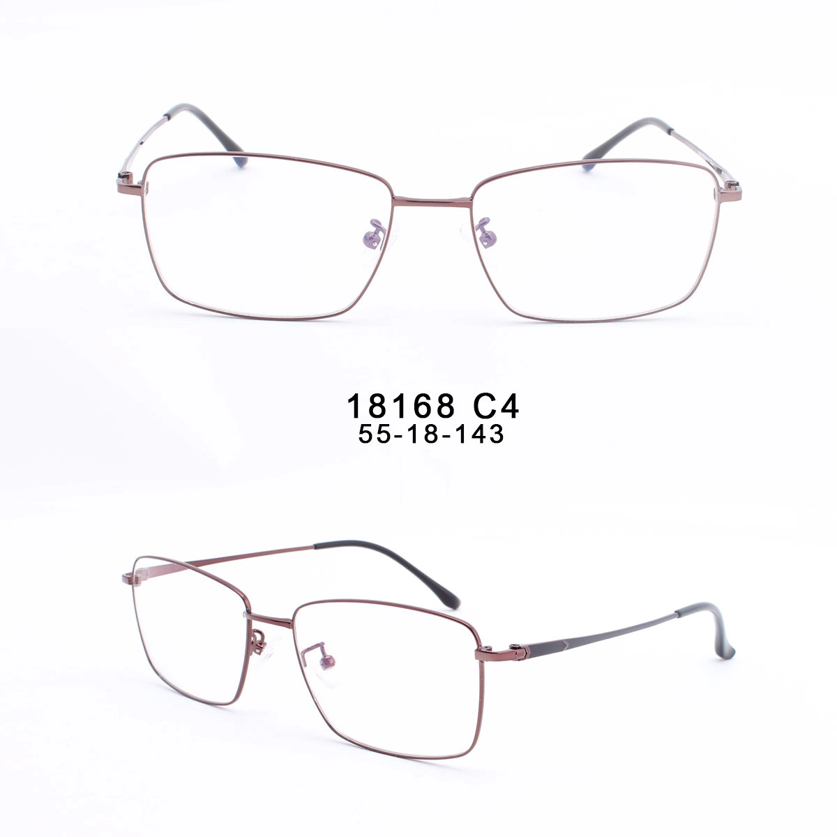 Promotional Stainless Steel Fashion Metal Optical Square Eyeglasses Frames