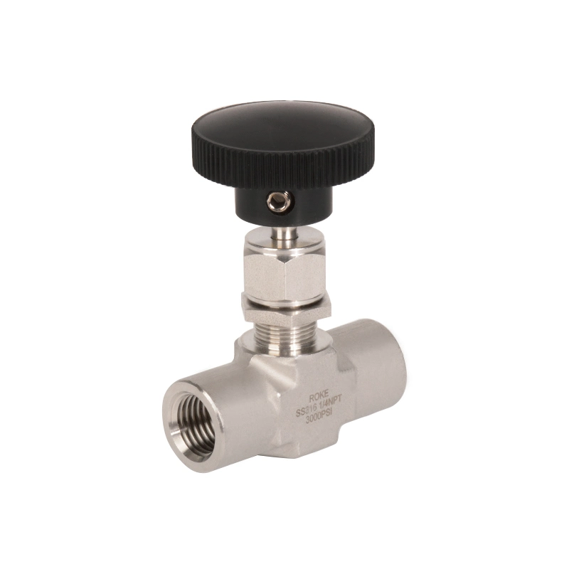 Stainless Steel 3000psi BSPT Female Thread Integral Bonnet Needle Valve