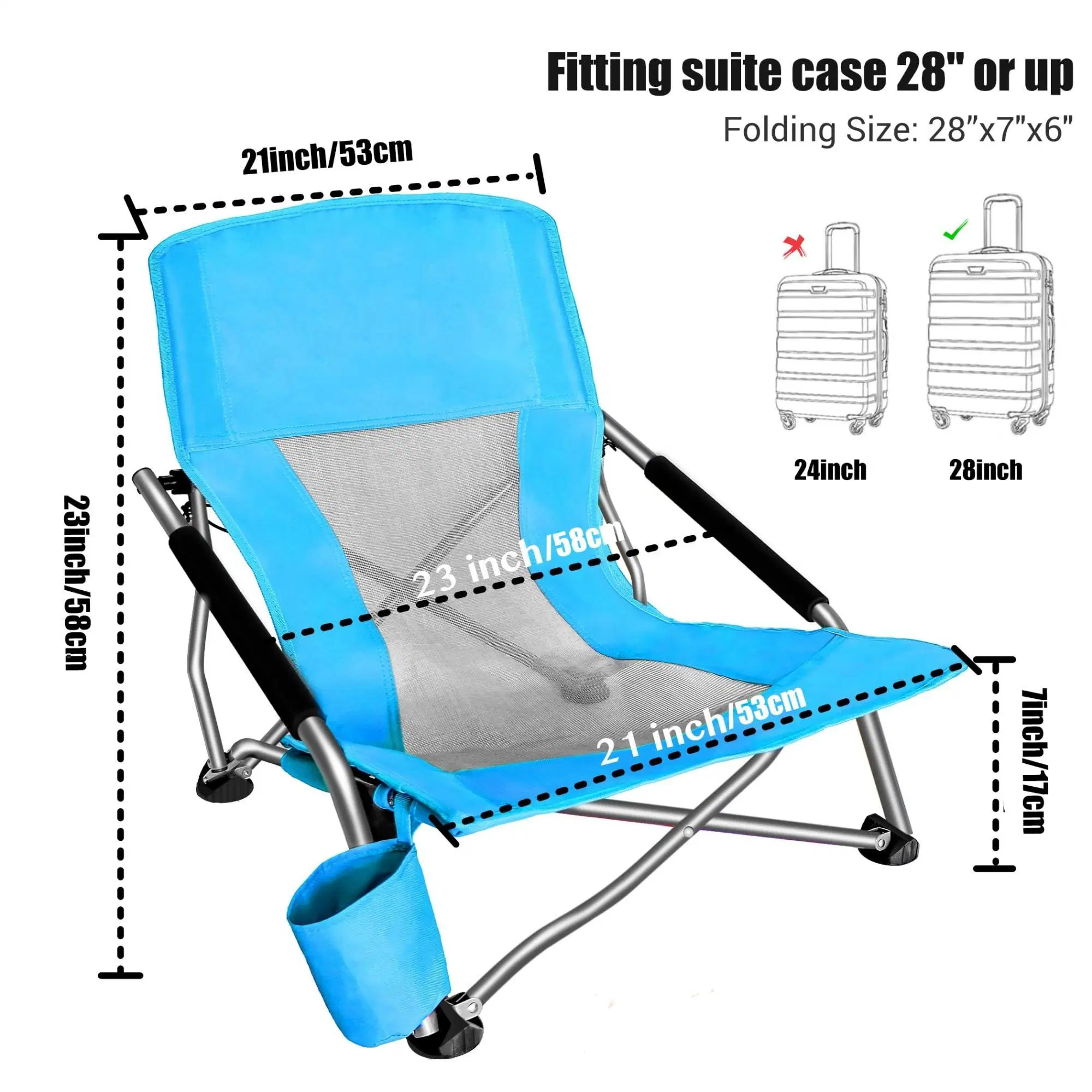 Adults 2 Pack Sling Folding Portable Concert Kids Boat Sand Beach Chair