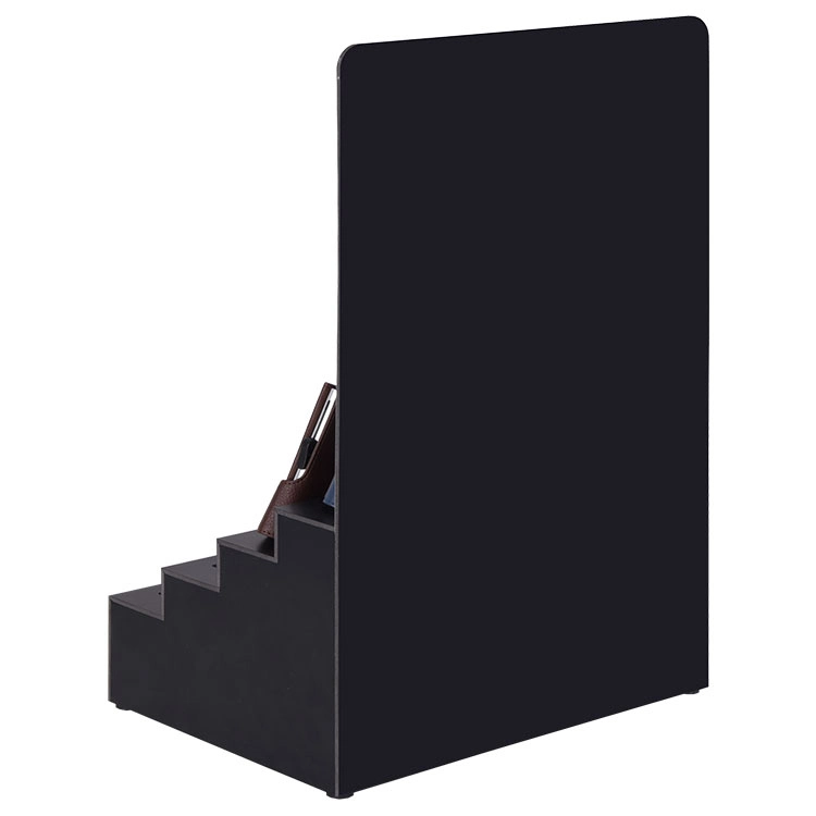 Custom Made Step-Shaped Counter PVC Wallet Display Stand with Slot