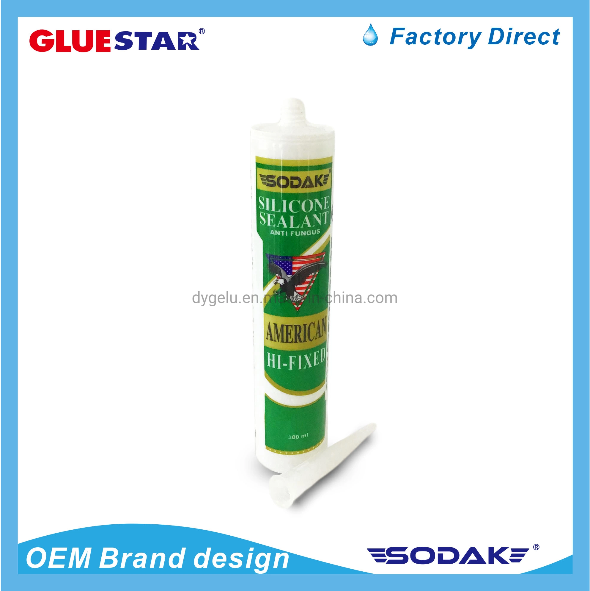 Water-Base Acid Acetic Acrylic Silicone Sealant Paintable Anti-Fungs Silicone Sealant Silicone Rubber