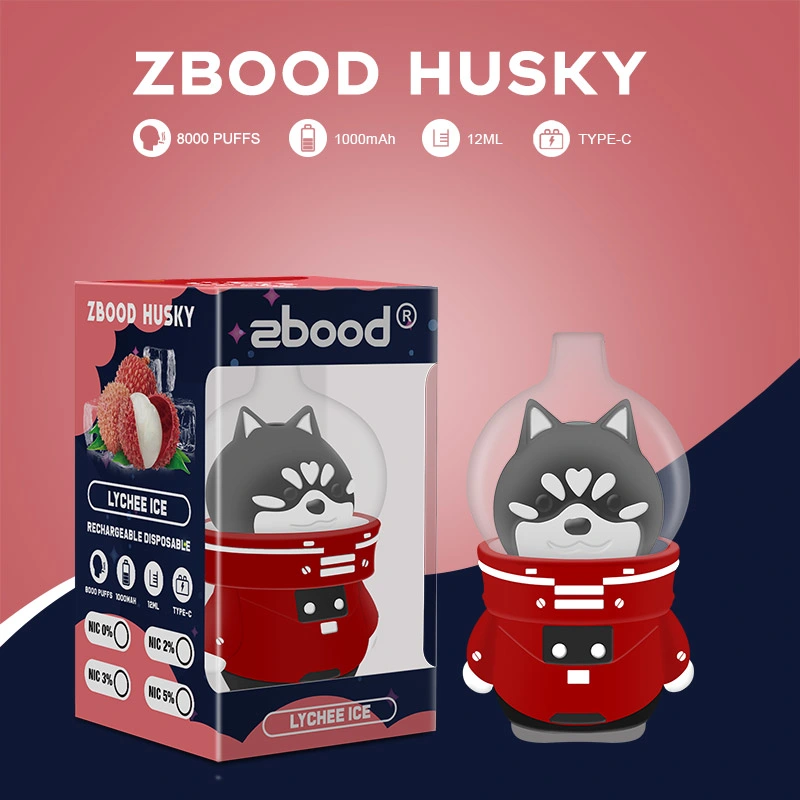 Zbood OEM ODM Space Husky 8000 Puff Version 6K Salts B5000/6000/8000 De6000 Walkie Ovns Pens Disposable/Chargeable Vape