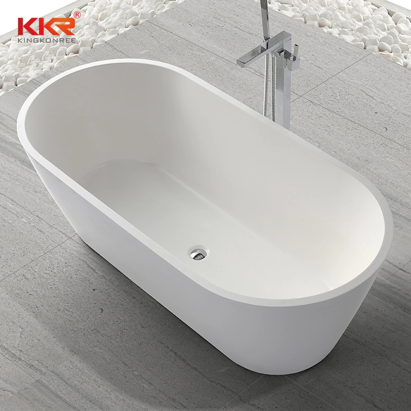 Acrylic Sanitary Ware Solid Surface Bathroom Freestanding Bathtub SPA