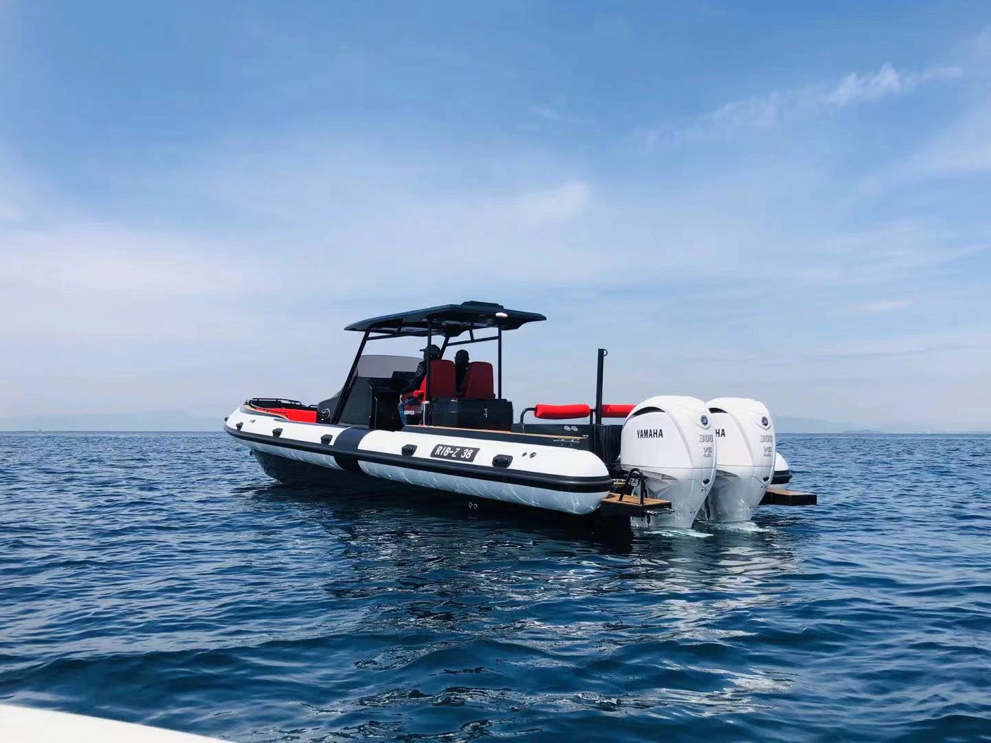 O Parque Aquático Aqualand 38pés 11,5m Motor Costela de luxo /tubo rígido de desporto insufláveis barco de lazer com marcação CE Classe B (Costela1150L)