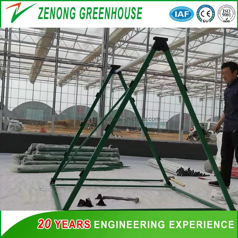 Easy Installation and Transportation Vertical a-Style Frame with PP/PVC Channels for Greenhouse Hydroponice