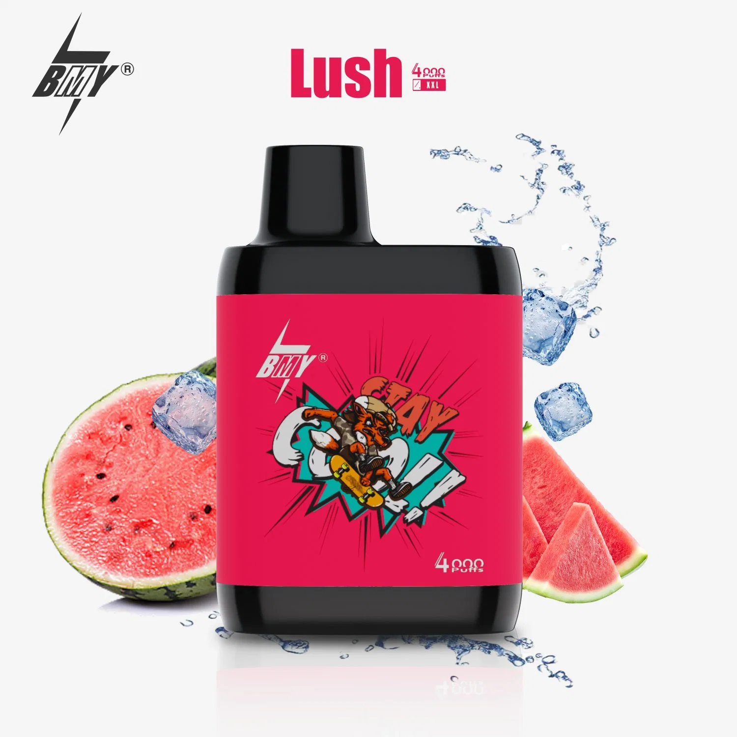 Bobina de malha ODM XXL OEM da Bmy XXL Atacado I Vape Strawberry Kiwi 4000 puffs 8 ml de sabor líquido Eackah Hookah Vapes descartáveis Elf puff Bar Vape Ecig