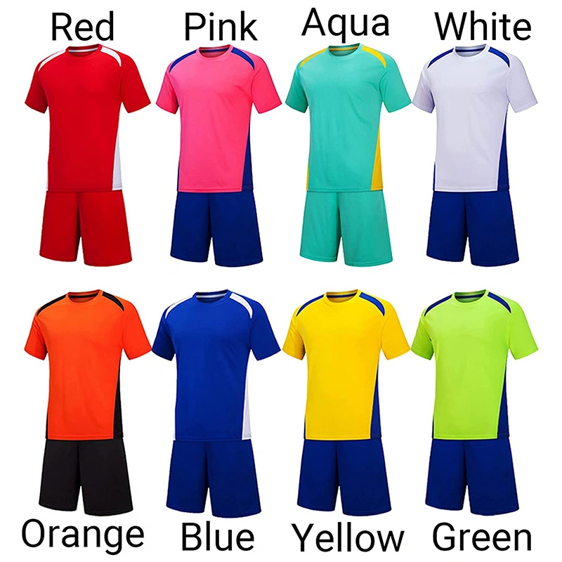 Dye Sublimation Custom Thai Quality Soccer Jersey Polyester Team Training كرة القدم الأطفال