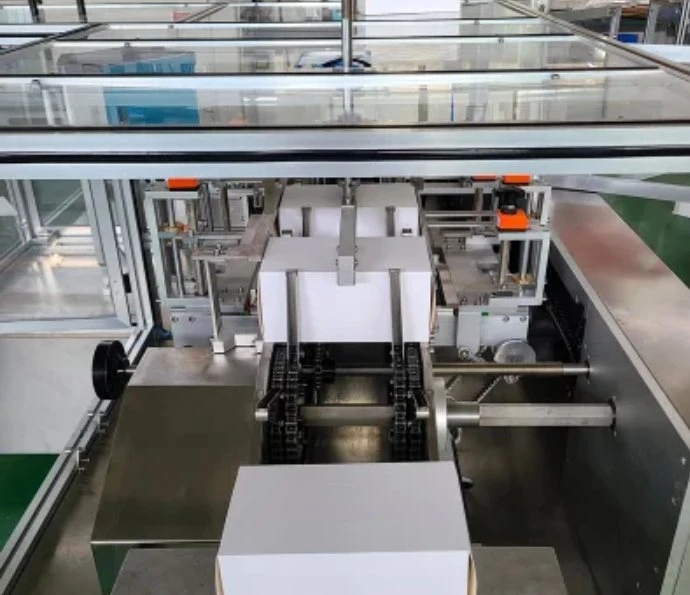 Automatic Carton Machine Hot Glue Seal Box Packing Machine for Tissue, Gloves, Face Mask, Toothpaste and Health Care Product