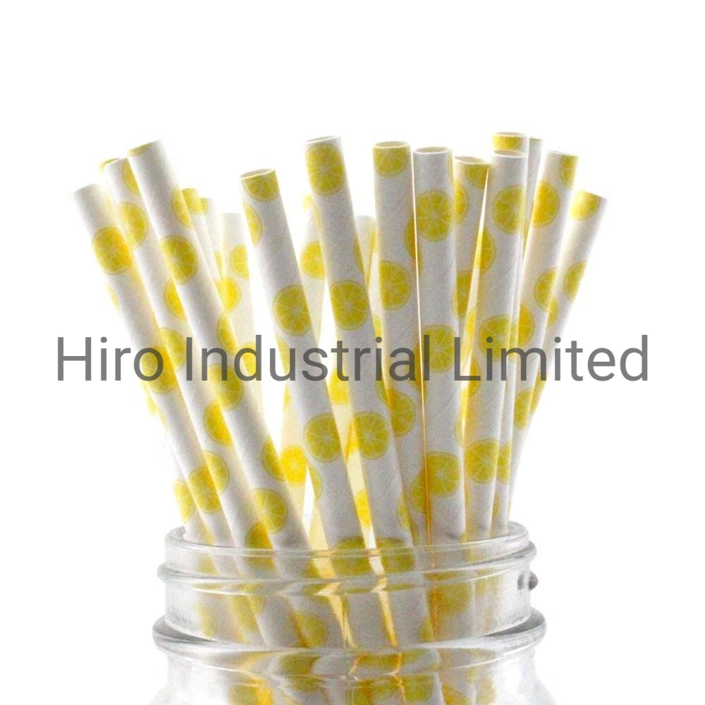 FDA Approved Disposable Eco-Friendly Multi Color Drinking Paper Straw for Party