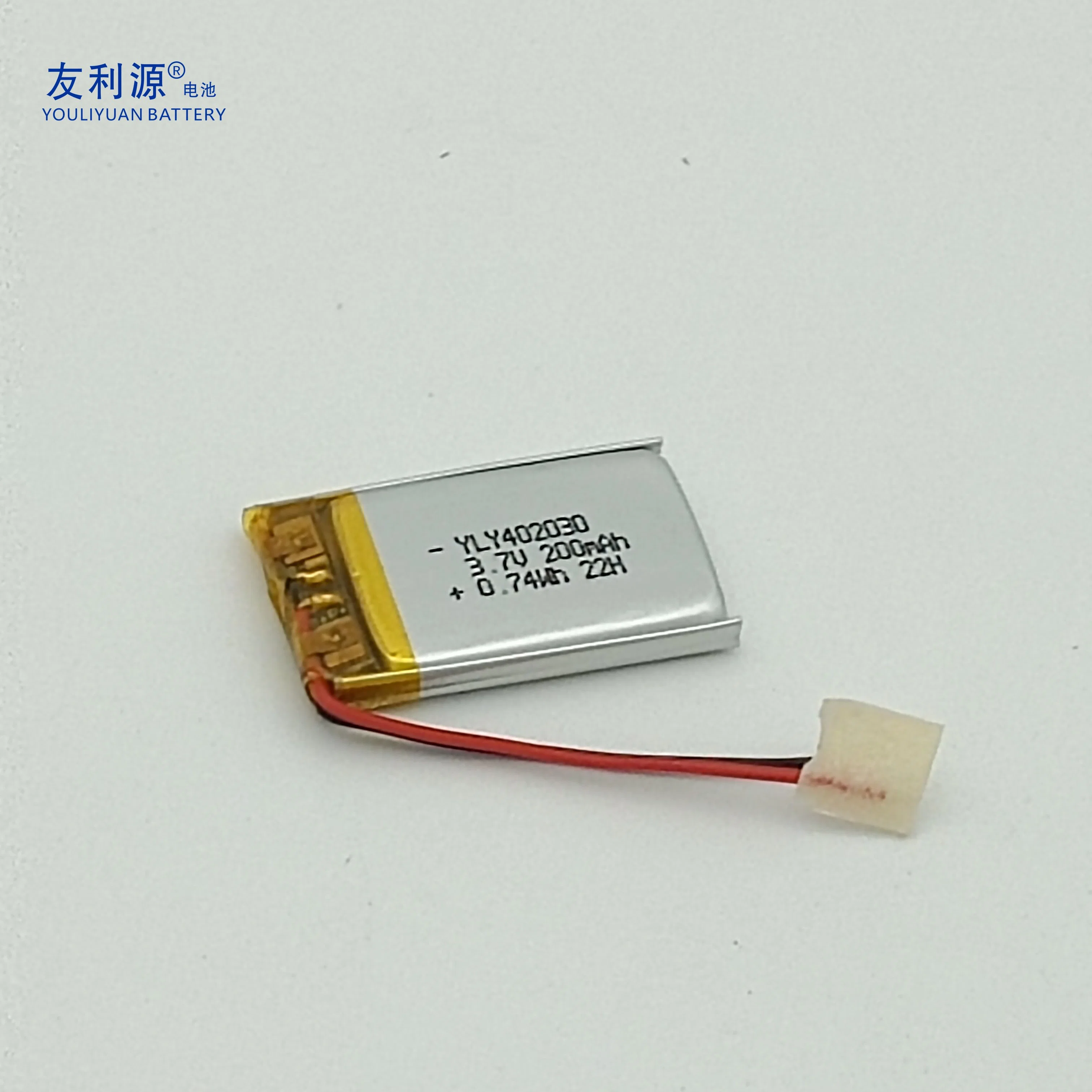 Factory Lithium Polymer Battery 402030 3.7V 200mAh Lipo Li-ion Battery for Mobile Phone/Iot Device/GPS Tracking/Hearing-Aid/Earphone