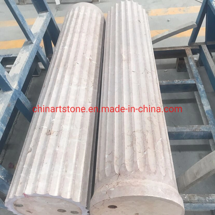 Nature Marble Column Stone for Villa