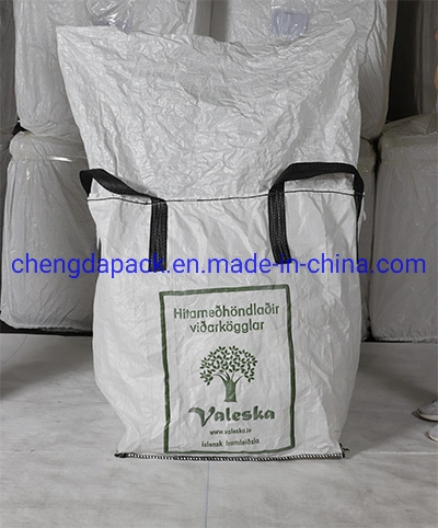 100% polypropylène laminé Woven Jumbo FIBC 1000 kg 1500 kg gros engrais Urée poudre de chaux minérale Agriculture grain sucre sel sac d'emballage