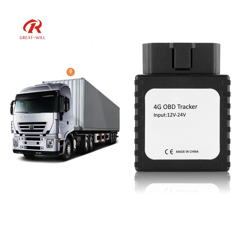 Localizador de vehículos 2G/4G OBD2 de la tarjeta SIM de alarma de coche GPS Tracker GPS Dispositivo de seguimiento OBD OBDII