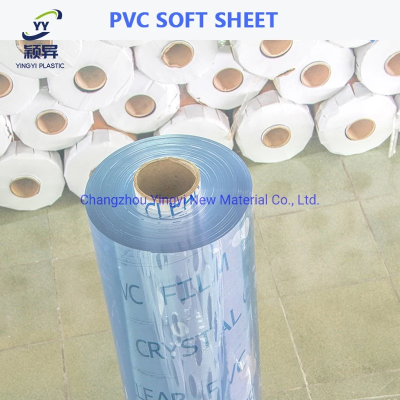 Yingyi PVC Transparent Sheet Crystal Super Clear Soft Film for Name Card Binders Factory Directly