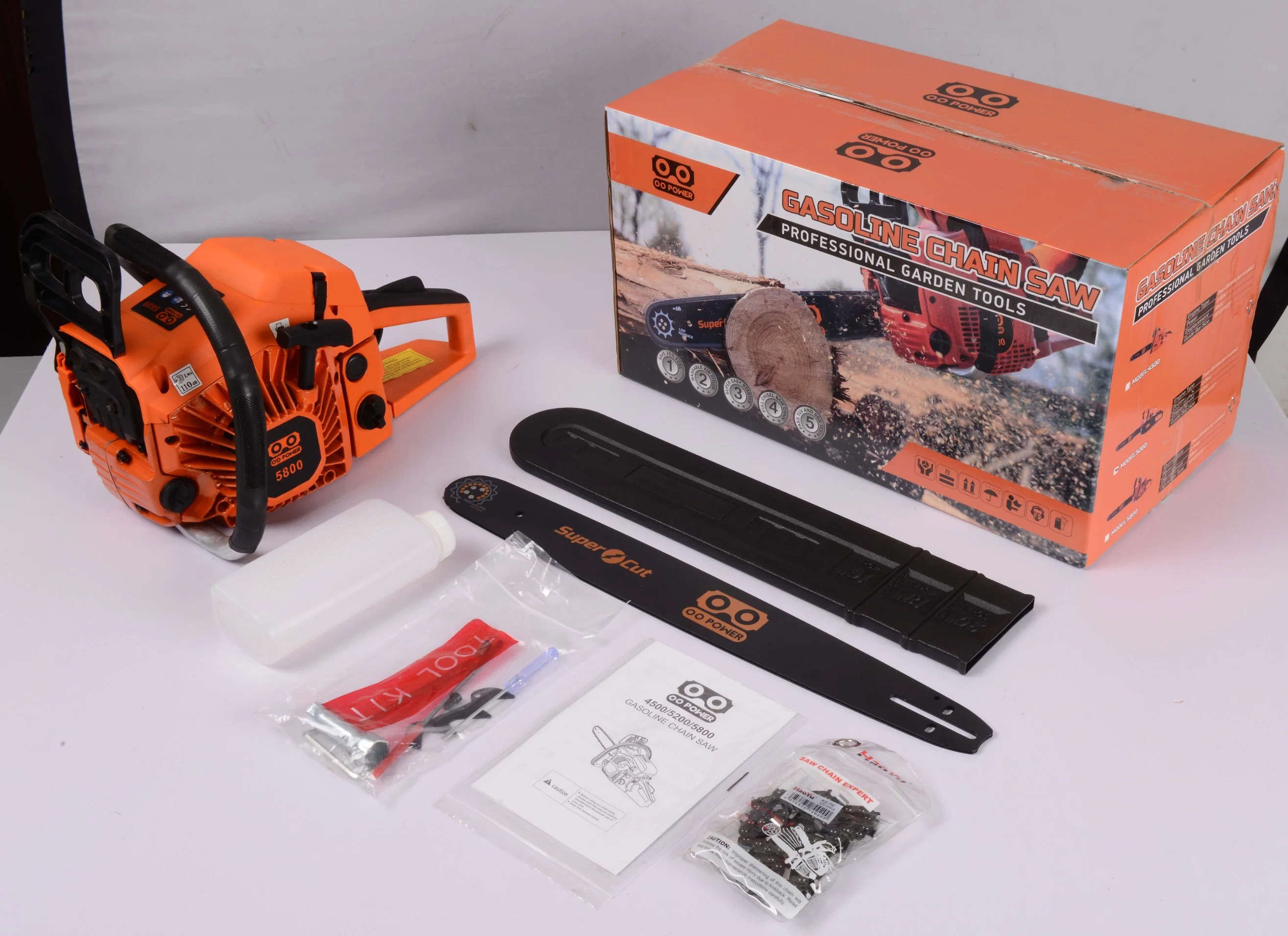 58cc Gasoline Chain Saw Petrol Chainsaw with CE GS Certifications