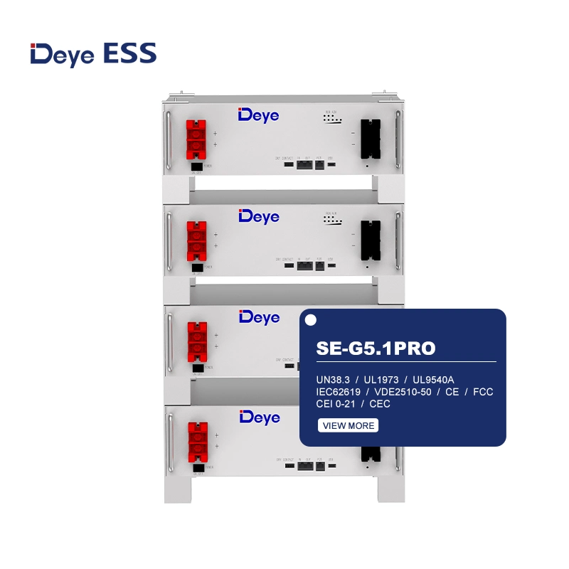 Sistema de batería Deye ESS se-G5,1 PRO LiFePO4 para el hogar