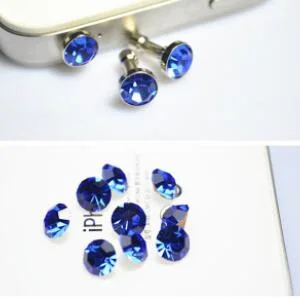 Rhinestone Headphones Anti Dust Plug Mobile Phone Dustproof Plug