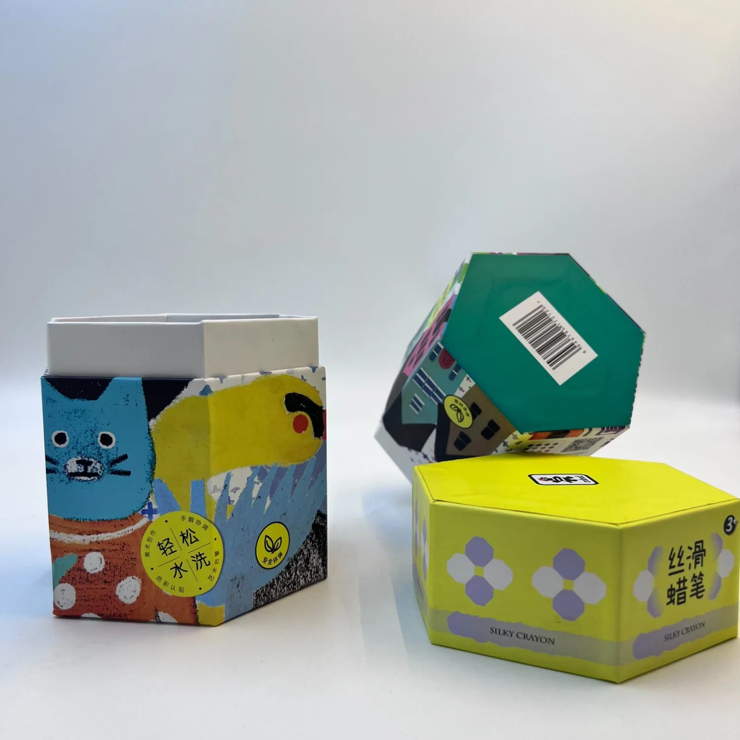 Papel dobrável de oferta cosmética Empacotamento de cores Perfume Embalagem de papel ondulado Caixa
