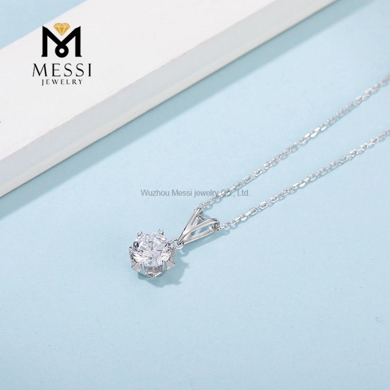 Messi Gems 2022 New Product 925 Ster Silver Moissanite Pendent Necklace