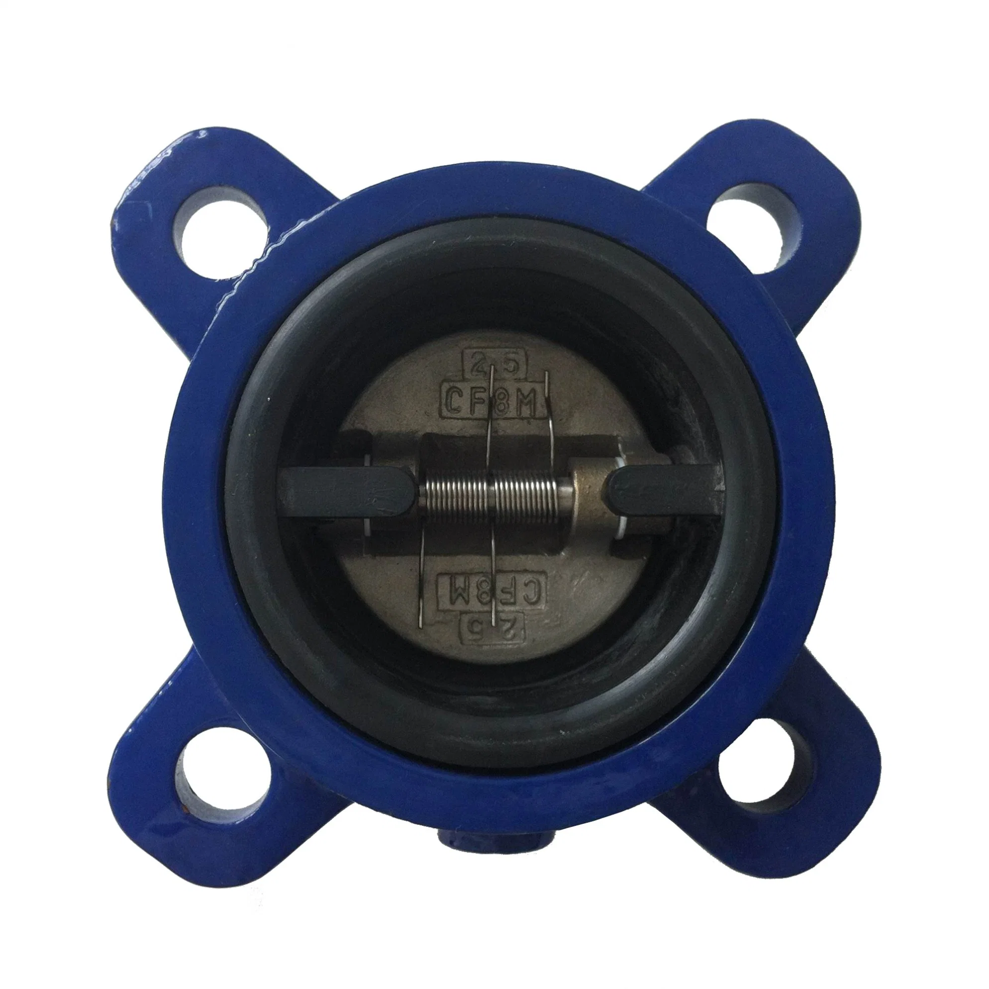 ISO5752 API594 Rubber Full Lining Butterfly Type Wafer Check Valve Di Ci Ss Body