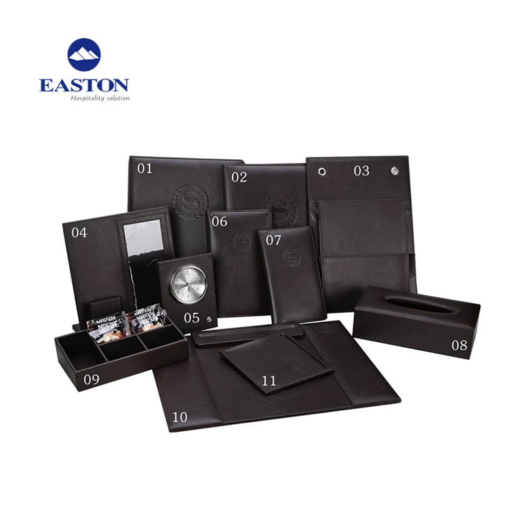 High quality/High cost performance  Customized Classic Black Hotel Leather Product