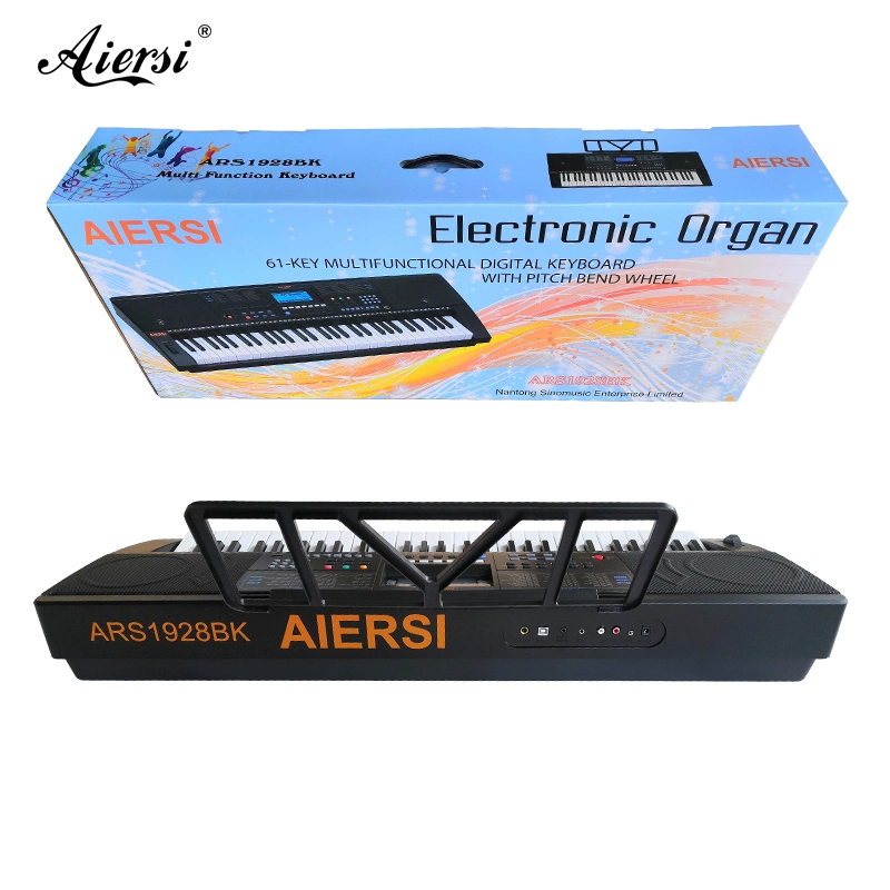 Aiersi Brand Professional fonctionnel MIDI USB 61 touches Piano Electronic Clavier instrument d'orgue